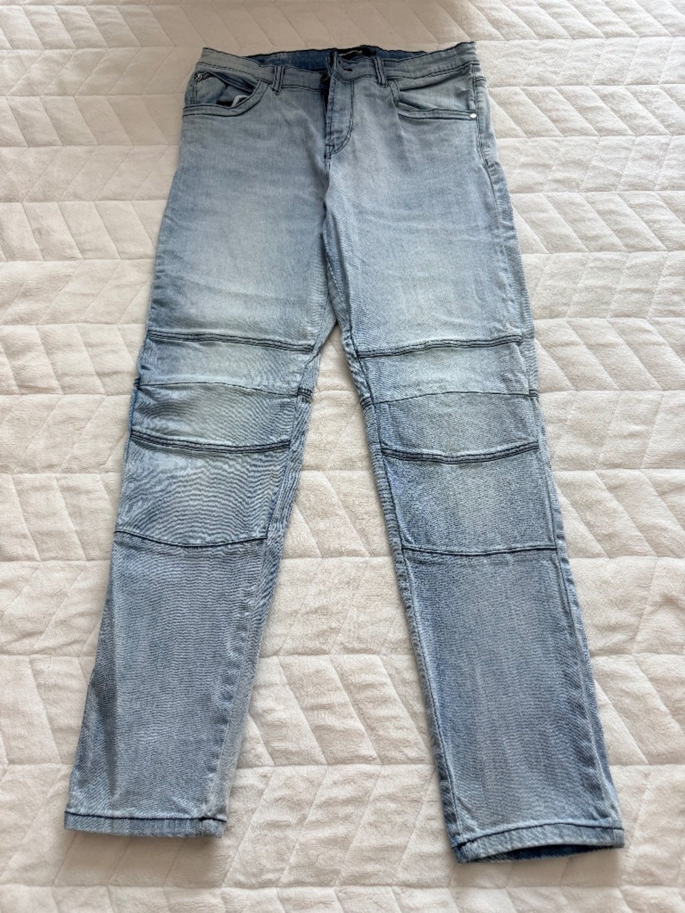 Karl Lagerfeld Paris Men's Jeans Light Wash Blue Size 34